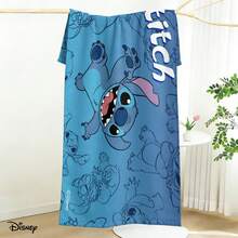 Khăn tắm biển Disney Lilo & Stitch - Khăn tắm biển in hình Stitch khắp bề mặt, thích hợp cho hồ bơi và bãi biển. - A - Xem 6