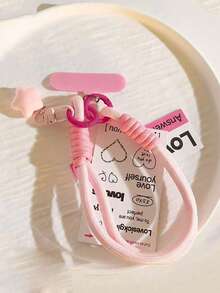 1 pièce Sangle de tour de cou tressée en forme d'étoile, bandoulière de téléphone anti-casse solide pour l'extérieur, la randonnée, convient aux hommes et aux femmes, porte-téléphone à long cordon - Multicolore - Voir 13