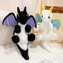 1pc Cute Cartoon Fantasy Flying Dragon Dinosaur Plush Doll, Soft Stuffed Animal Doll, Funny Flying Dragon Plush Pillow, Sofa Cushion, Photo Prop, Home Decor, Gift For Girl, Friend, Girlfriend, Children Birthday, Mother's Day, Graduation - Multicolor - View 8