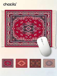 choxila 1pc Carpet Mouse Pad, Turkish Style Carpet Mouse Pad, Computer Mouse Pad, Office Desk Accessory, Back To School Gaming Mouse Pad, Office Desk Accessory, Office Supplies, Office Desk Accessory, Office Desk Mouse Pad - Mouse Pad - View 1