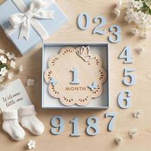 1 Set 1-12 Months Baby Wooden Toys - Baby Blue - View 5