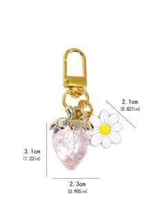 Popular Cute Sweet Clover Petal Heart Shaped Keychain, Creative Bag Charm Accessory, High-Quality Decoration - Multicolor - View 9