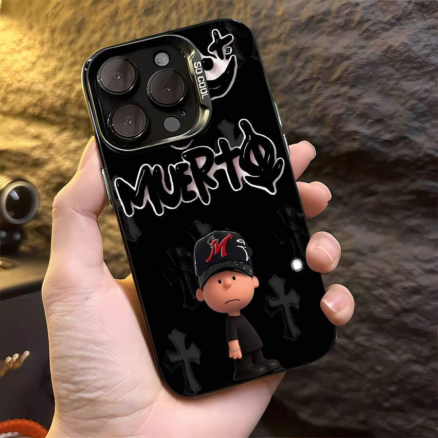 Funda para móvil con diseño de calavera, compatible con Samsung, Apple, VIVO, OPPO, , , y Honor. Fabricada en TPU, ofrece protección contra golpes y caídas. Un regalo perfecto para amigos y familiares. - Negro - Ver 1