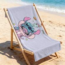Khăn tắm biển Disney Lilo & Stitch - Khăn tắm biển in hình Stitch & Angel và Scrump Galaxy, thích hợp cho hồ bơi và bãi biển. - A - Xem 6
