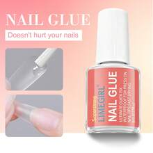 LIMEGIRL 8ml Super Strong Nail Glue Suitable For Nail Tips, Nail Extensions And Acrylic Nails, Brush-On Adhesive Long-Lasting, Maximum Strength, No Residue Easy To Clean - 5pcs Set - View 12