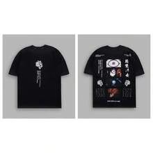 DARCSPORT American-Style  Retro T-Shirt For Couples, Men's Top, Pure Cotton Loose-Fit Round-Neck T-Shirt - màu đen - Xem 8