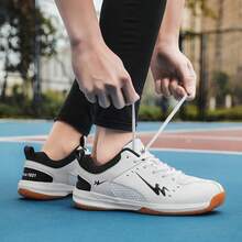 Giày tennis cổ thấp unisex nhẹ, thoáng khí, thời trang cổ điển, chống trượt, bền bỉ, thiết thực cho học sinh, thanh thiếu niên tập luyện ngoài trời. - trắng - Xem 6