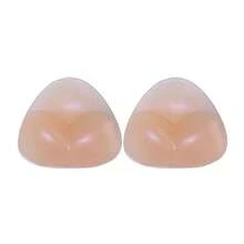 2 unidades de enchimentos de silicone reutilizáveis para sutiã - bojos push-up invisíveis e espessos para lingerie, biquíni e vestidos, levantam os seios naturalmente, sem costura, cor nude/transparente, sem adesivo, para uso diário, festas e férias. - / - Ver 12