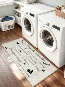 Thảm chùi chân hình bướm in câu nói truyền cảm hứng bằng tiếng Anh, nhiều kích cỡ, chống trượt, thấm hút tốt, chống bẩn và có thể giặt được, phù hợp cho lối vào/phòng ngủ/phòng học/phòng khách, vật trang trí nhà cửa thiết yếu, trang trí mùa xuân, phong cách văn chương/độc quyền dành cho người yêu văn học, quà tặng tân gia/Ngày của Mẹ, phù hợp mọi mùa. - thiết kế theo hợp đồng - Xem 13