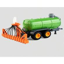 Tractor teledirigido RC camión de granja coche remolque 2,4G simulador de agricultura camión vehículo de granja en miniatura juguetes modelo niños niño - abrazadera - Ver 7