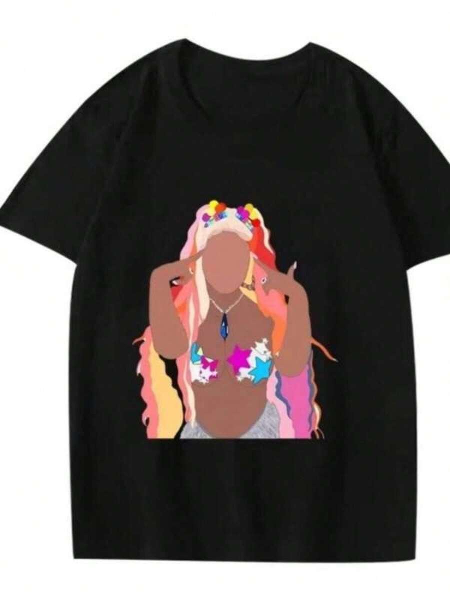 Women T-Shirts - Black - View 1