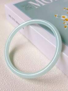 4pcs Elegant Retro Acrylic Round Bangle Bracelets For Women, Fashionable Simple Design, Suitable For Casual Wear And Occasions - Multicolor C - View 6