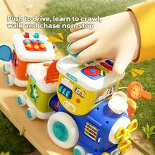 Educational Music Train Toy - Toddler Learning Train Set With Lights & Sounds, Teaches Numbers & Letters, Push & Pull Toy, Birthday Gift For 12+ Months - Multicolor - View 10