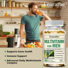 Bcuelov Men's Multivitamin Capsules, Containing Multiple Daily Essential Vitamins - Support Immune And Bone Health, Premium Formula, Easy To Swallow - 120 Capsules - 1 Bottle - View 5
