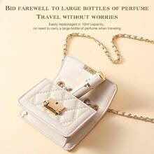 Kuangre 10ml Atomizer Perfume Spray Bottle, Empty Cologne Dispenser, Portable Sprayer Travel Essentials For Many Scenes Gifts. - 白色10毫升 - 查看 9