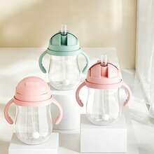 1 chiếc cốc tập uống cho bé, cốc uống nước cho trẻ sơ sinh có tay cầm và bi trọng lực, cốc nước cho trẻ em. - Nhiều màu - Xem 6