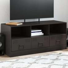 vidaXL Meubles TV et centres de divertissement - Noir - Voir 1