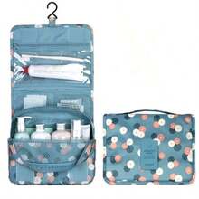 1pc Multifunctional Travel Makeup Bag, Hanging Large-Capacity Makeup Bag/Storage Bag, Easy To Carry, Unisex Waterproof Makeup Brush Organizer, Beach Bag, Beach Essential, Beach Towel Storage Bag, Vacation Supplies, Back-To-School Essential - Multicolor - View 2