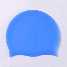 1pc Universal Children's Swimming Cap, Silicone Swim Cap, Comfortable Fit For Boys And Girls, Suitable For Short And Long Hair - Multicolor - View 10