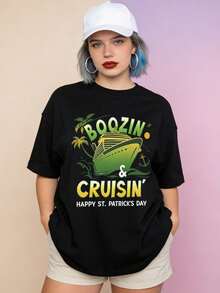 Camiseta de manga corta con cuello redondo suave y casual de verano para mujer, tops para salir, algodón, vintage, estilo callejero europeo y americano, casual deportivo, estilo unisex, estilo casual urbano, tops bonitos, Gen Z, curvy, ropa Y2K, camisetas divertidas, tops para damas, conjuntos de vacaciones para mujer, top lindo, camiseta gráfica, conjuntos de primavera, camisetas holgadas, ropa de calle retro, estilo de los 90, estilo de los 2000, subcultura, top negro, tops blancos, atuendo de fiesta de los 90. Negro - Negro - Ver 1