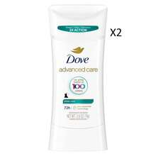 Dove Advanced Care 72 Hour Antiperspirant Deodorant Sheer Cool 2.6oz / 74g 2 Pack - Sheer Cool - View 1