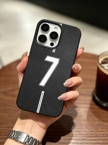 1 Piece Soft TPU Phone Case With Soccer Ball Design, Compatible With IPhone 17/16 Pro Max/15 Plus/14 Pro, Protective Cover With CR Training Print, Shockproof, With Precise Cutouts - Black - View 4