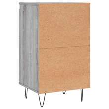 vidaXL Buffet sonoma gris 40x35x70 cm bois d'ingénierie - Gris - Voir 5
