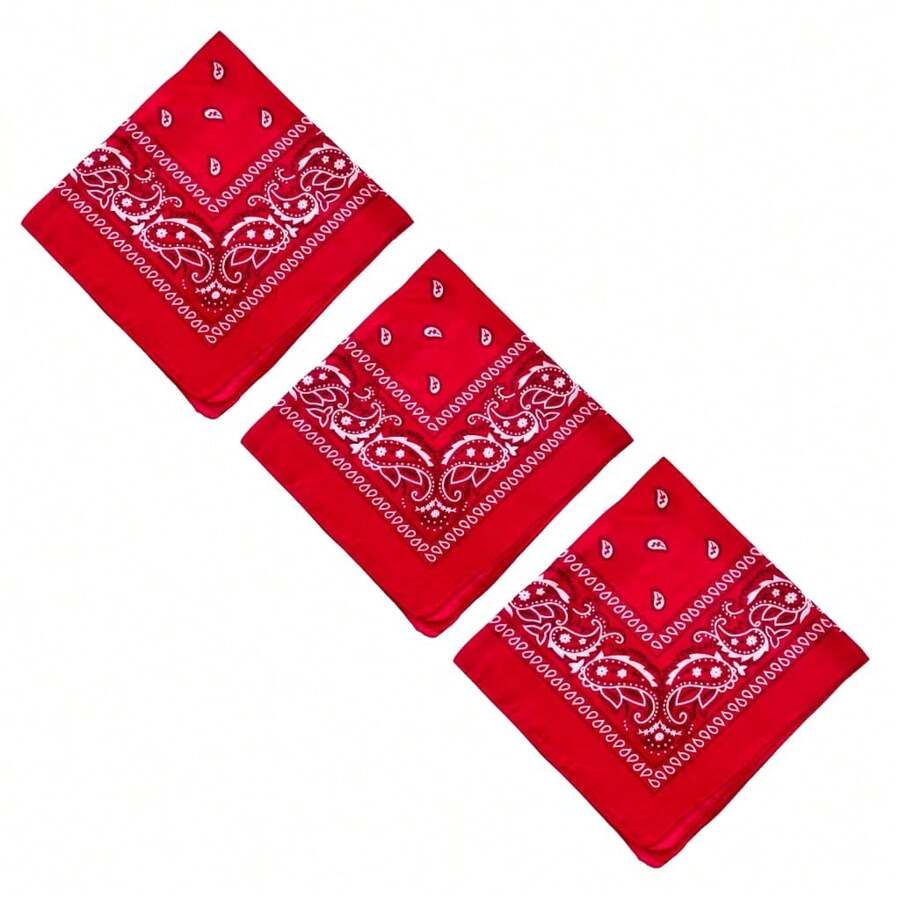 Premium Printed Bandana Scarf - Classic Style And Total Versatility - Kit Of 3 Units_V.V.V - View 1