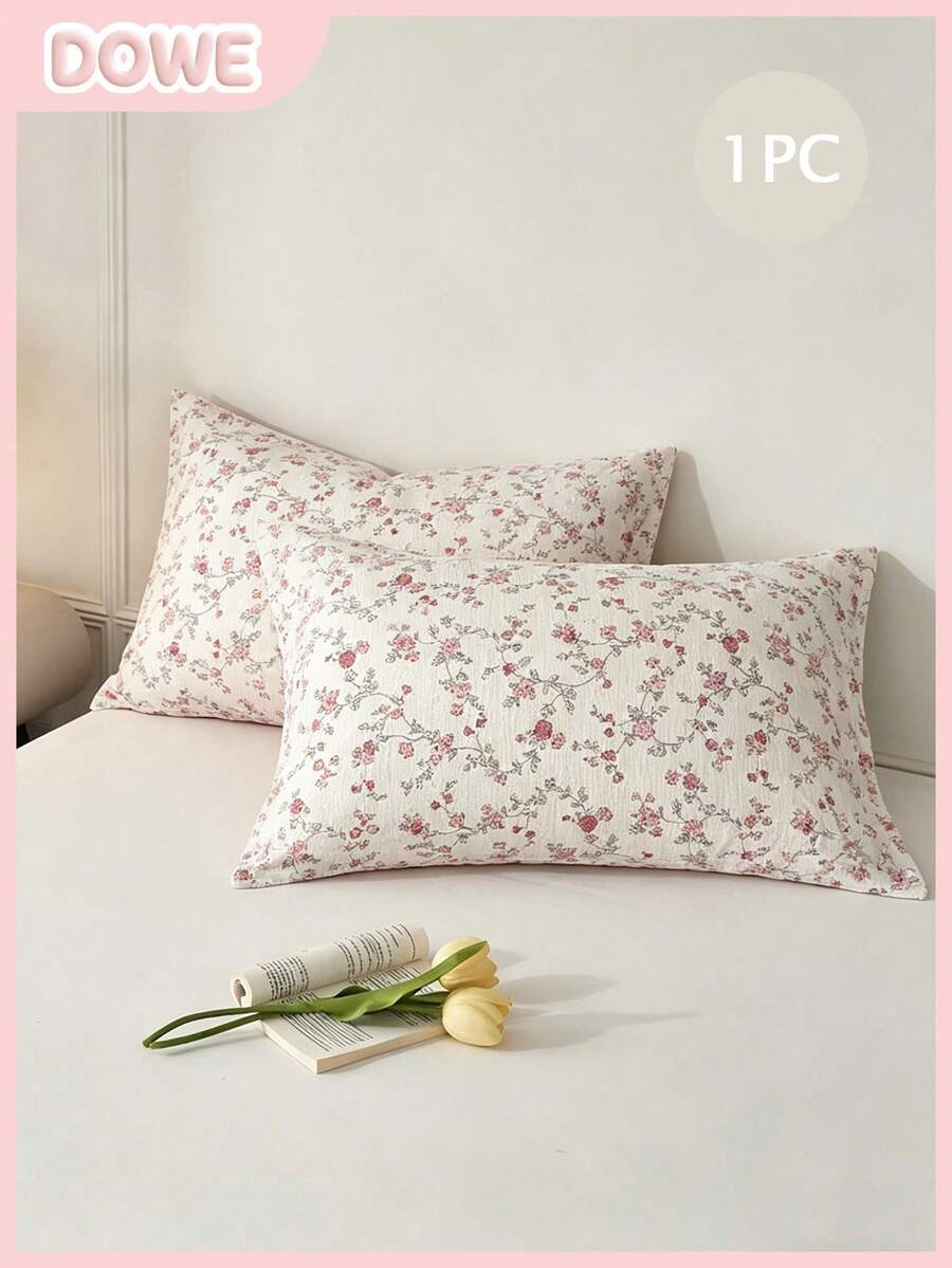 1 pieza Funda de almohada de sobre de 100% poliéster, textura arrugada, patrón en relieve, material ultra suave, adecuado para dormitorio, hotel, dormitorio, sin relleno incluido - Multicolor - Ver 1