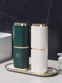 1pc Creative New Minimalist Nordic Style Transparent PET Travel Toothbrush & Toothpaste Storage Box, Multi-Functional Outdoor Toiletry Toothbrush Holder, Also Can Store Tableware, Minimalist Nordic Style Toothbrush Cup - Multicolor - View 4