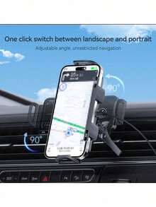 Fast Charging Phone Car Charger 2-In-1 Auto-Rotate Magnetic Wireless Car Charger Mount Dual Coil Air Vent Holder With Dual USB Ports Universal For Foldable Phones Smartphones & Tablets Memorial Day Summer Kickoff - one-size - View 3