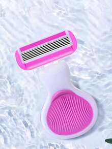 Women's Hair Removal Razor, Suitable For Underarms, Legs And Bikini Area, Portable Shaving Razor, Pink Manual Shaving Razor, Women's Bikini Manual Shaving Blade, Used For Hair Removal And Shaving, 5-Blade System, Stainless Steel Blade With Replaceable Pink Razor Head, Essential Gift For Girls, Suitable For Beach, Vacation, Travel And Business Trips. - Multicolor - View 10