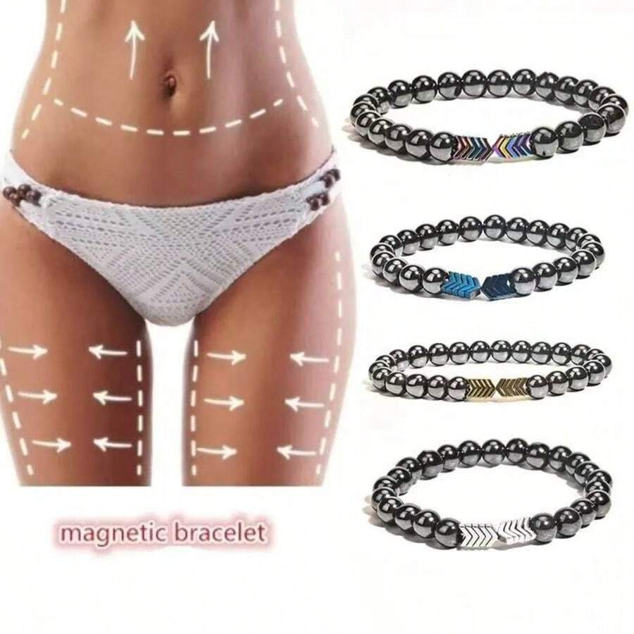 Vòng tay unisex giúp tăng cường hệ miễn dịch, giảm đau do viêm khớp và hội chứng ống cổ tay, vòng tay giảm cân bằng liệu pháp từ tính, thúc đẩy tuần hoàn máu. - Nhiều màu - Xem 1