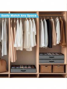 2 Pack Sturdy Under Bed Shoe Storage Organizers, Fit Total 24 Pairs, Large Underbed Closet Shoes Box Container Bag With Clear Cover, Breathable, 29.3x23.6x5.9 Inches(Except For Men's Sports Shoes) - View 5
