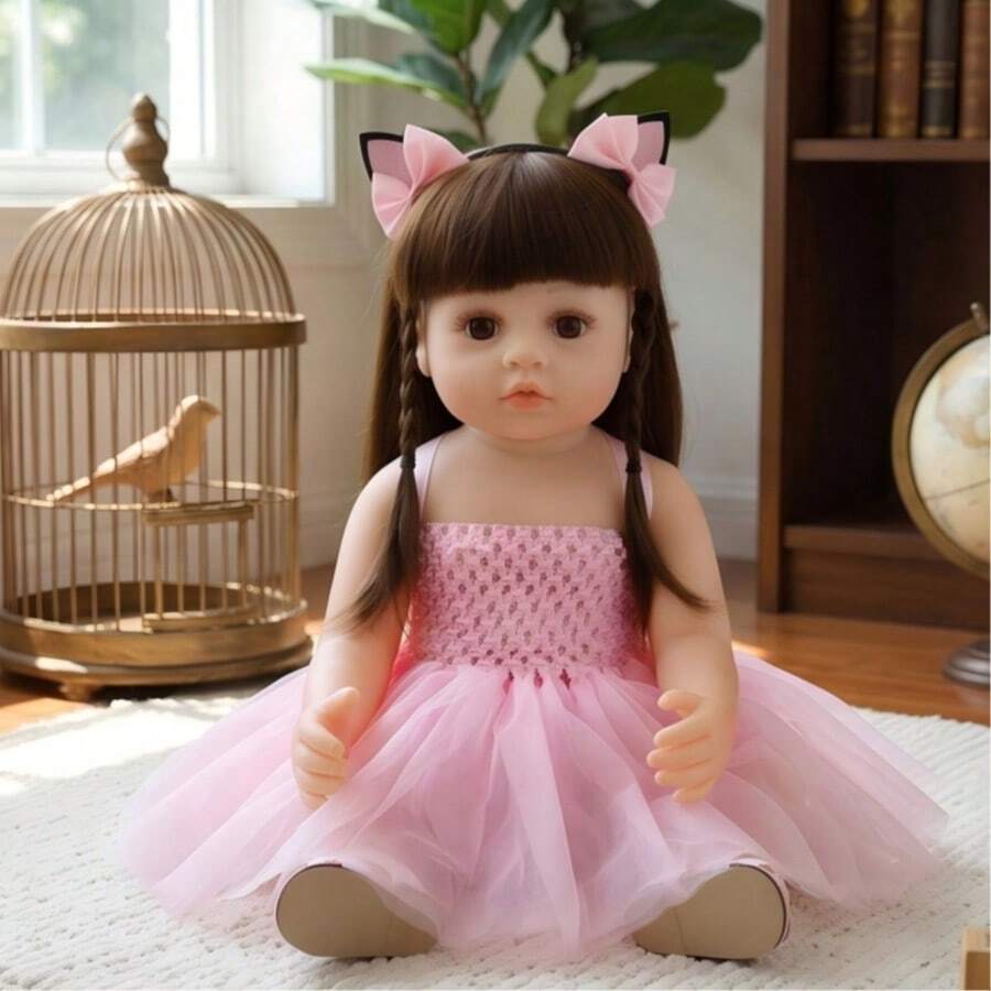 Muñeca bebé realista de 50 cm con cuerpo suave, apta para niñas a partir de 3 años. - Multicolor - Ver 1