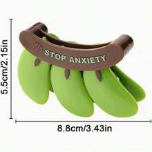 2 Reusable Food Bag Clips, Banana Sealing Clips, Cute Kitchen Snack Bag Sealing Devices, Plastic Snack Chip Sealing Clips, And Novel Banana-Shaped Refrigerator Accessories - Banana Sealing Clip - View 2
