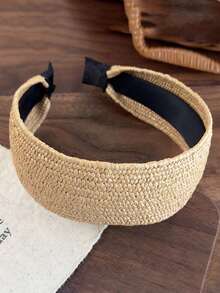 Diadema ancha trenzada estilo bohemio, accesorios para el cabello nudosos elegantes y de moda - Multicolor - Ver 15
