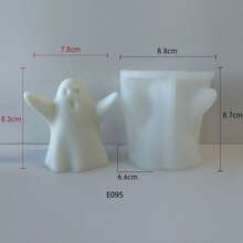 Khuôn silicon làm nến thơm hình ma Halloween, nến thủ công tự làm, quà tặng ma quái, khuôn thạch cao và nhựa. - Lễ hội Halloween - Xem 4