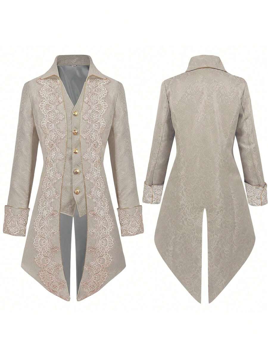 Men Cosplay Clothing - Beige - View 1