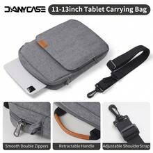 DANYCASE 平板电脑收纳包手提包 11英寸 13英寸 兼容 iPad 11 A16 10代 Air 5代 4代 10.9英寸 9代 8代 7代 10.2英寸 Pro 11英寸 12.9英寸 13英寸 适用于 Kindle 键盘书套 - 深灰色 - 查看 3