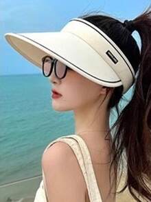 UPF50+ 防晒可折叠宽檐帽,透气网眼女士遮阳帽,适合骑行、户外旅行、海滩、夏季 - 多色 - 查看 11