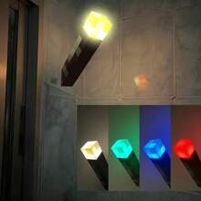 Pixel LED 鑰匙圈小夜燈 RGB 立方燈 互動式 LED 桌燈，適用於臥室、客廳、遊戲室、居家裝飾、家庭劇院、直播、氛圍照明、露營、婚禮裝飾與浪漫聖誕燈飾 - 彩色 - 查看 10