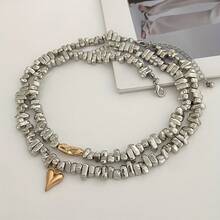 2-Piece Retro Punk Acrylic Geometric Pendant Necklace Set For Women - Nhiều màu - Xem 11