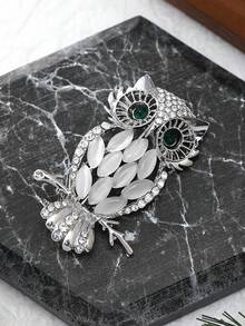 Strass Eule Brosche, Legierung Tier Vogel Brosche, Muttertags Geschenk, Lehrertags Geschenk, Rucksack Pin, Tasche Pin, Damen Brosche, Damen Pin, Hochzeits Accessoires, Westlicher Schmuck, Abzeichen, Emaille Abzeichen, Tasche Anhänger, Schuh Anhänger, Geldbörse Anhänger - Eule - Übersicht 12