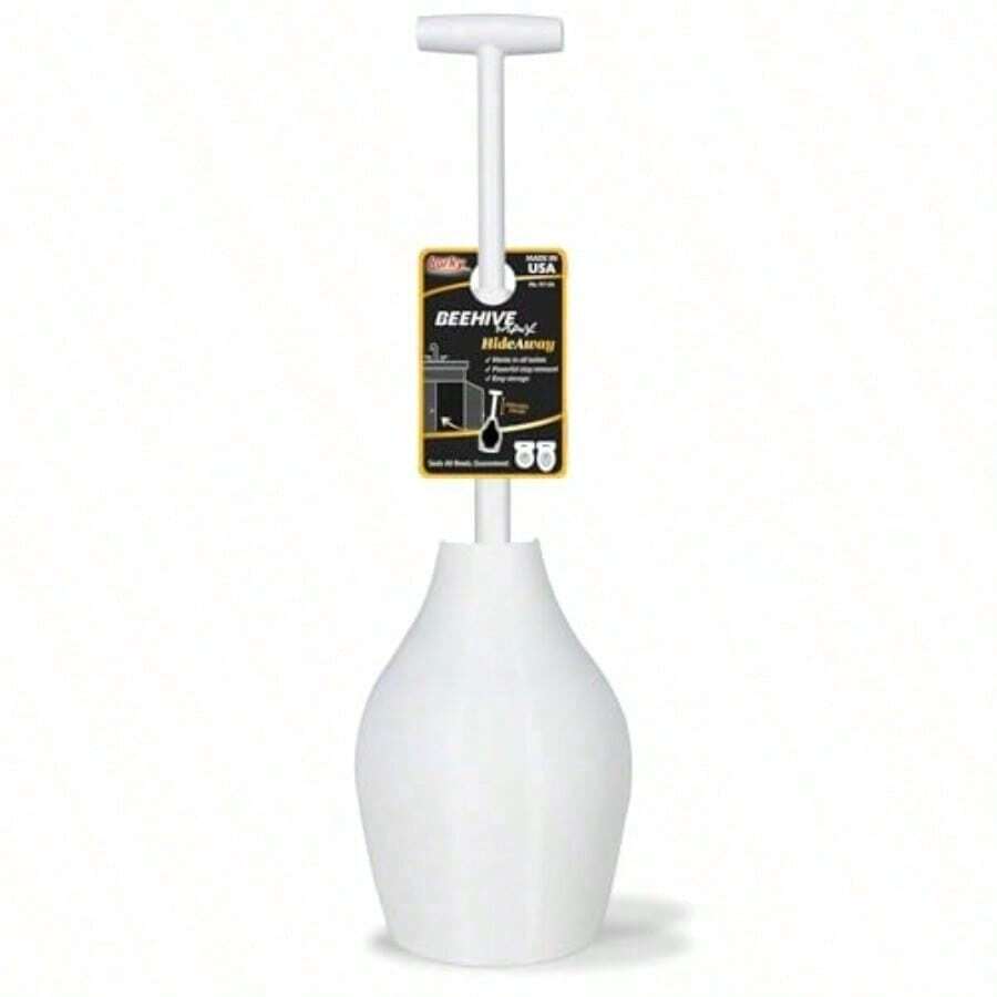 Korky BeehiveMAX Hideaway - Émbolo de inodoro resistente con soporte transporte sin goteo sella todas las formas de tazón potente eliminación de obstrucciones 97-5 18274533569 - Negro1 - Ver 1