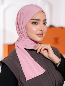 1pc Women's Buckle Fastening Fashion Casual Elegant Instant Scarf Sports Hat Headscarf Muslim Suitable For All Year Daily Life Holiday Party Prayer - Multicolor - View 21