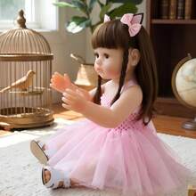 Muñeca bebé realista de 50 cm con cuerpo suave, apta para niñas a partir de 3 años. - Multicolor - Ver 3