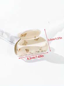 1 chiếc kẹp tóc nữ nhỏ xinh họa tiết kẻ caro, bướm, hoa, da báo, cầu vồng chuyển màu, chất liệu acetate, phụ kiện thời trang độc đáo, phù hợp cho sử dụng hàng ngày, dự tiệc và đi nghỉ mát, phụ kiện tóc mùa hè, kẹp tóc đi biển, kẹp tóc du lịch, kẹp tóc thanh lịch. - Nhiều màu - Xem 15