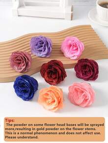 20/10pcs Shiny Rose Bouquet, DIY Artificial Glitter Rose Bouquet, Red Plastic Fake Roses, Artificial Roses, Everlasting Shiny Artificial Rose Bouquet, Suitable For Anniversary, Engagement, Wedding Gift, Home Decor, Office Kitchen Decor, Party Decor, Room Decor, Valentine's Day Decor, Mother's Day Decor, Valentine's Gift, Birthday Gift, Graduation Gift (Gift Bag Not Included) - Multicolor - View 5