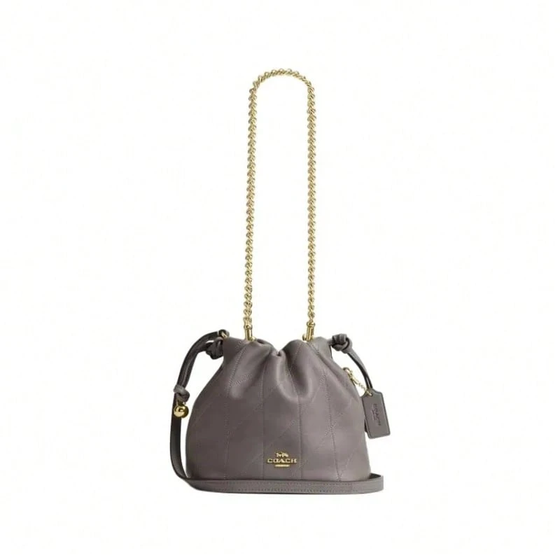 Coach Faye Quilted Details Shoulder Crossbody Bucket Bag Women's Bag CDB69IMSLA - 板岩灰色CDB69IMSLA - 查看 1